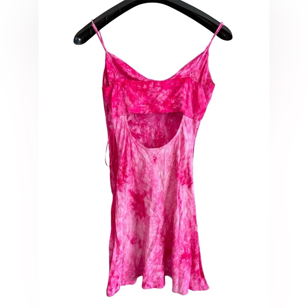 Cotton Candy LA Fuchsia Tie-Dye cami cowl neck dress size small - Picture 7 of 8